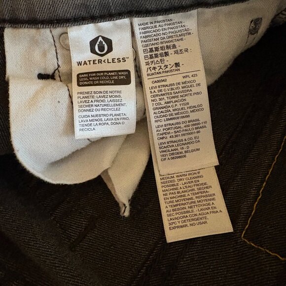 Levis 511 Mens Slim Fit Stretch Jeans Gray 30 W X 30 L Denim TENCEL - Picture 8 of 8